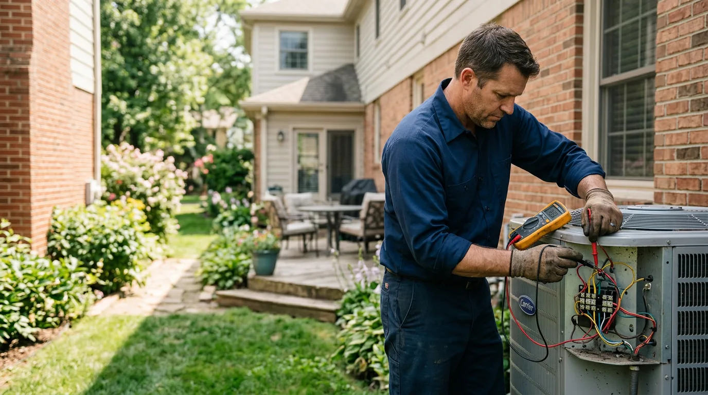 HVAC technician working near Alton, VA